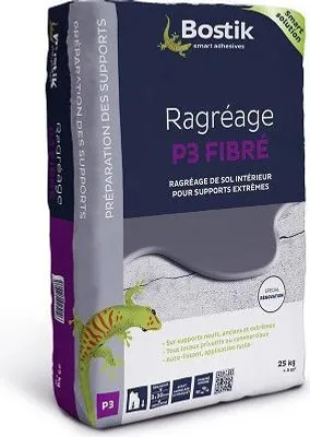 Image de Bostik Ragréage P3 Fibré 25kg - Bostik
