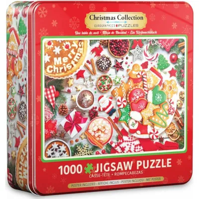 Immagine prodotto di Eurographics Puzzle Weihnachtstisch in Puzzledose, 1000 Teile, 49 x 68 cm, 8051-5623