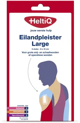 Produktbild von HeltiQ Inselpflaster 8 x 15 cm (5 Stück)