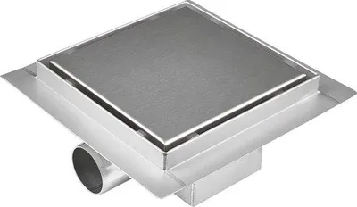 Produktbild von Eckig Duschauslauf Bodenablauf silber 30x30cm