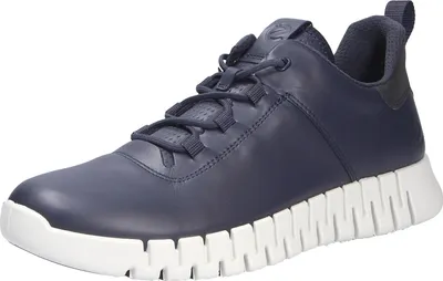 Image de Ecco GRUUV Chaussures à lacets confortables pour hommes - bleu Loisirs NEU