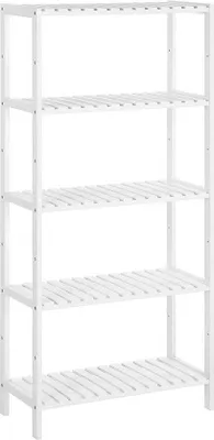 Produktbild von Bambus-Regal mit 5 Regalen, 60x26x130cm, Bambus, 5 Anpassbare Regale