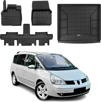 Obrázek produktu pro Sada podlahových rohoží a kufru pro Renault Espace 2002-2014 TPE černá