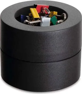 Produktbild von MAUL Klammernspender mauly® Kunststoff Federstahl Metall 7.3 x 7.3 x 6 cm schwarz