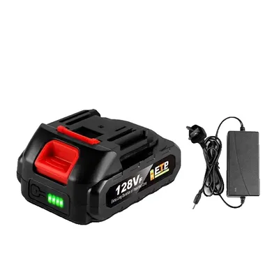 Obrázok produktu pre Nabíjateľná lítium-iónová batéria, kapacita 22500 mAh, kompatibilná s elektrickým náradím Makita, 1 nabíjačka 128VF-1