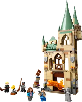Produktbild von LEGO 76413 Harry Potter Hogwarts: Raum der Wünsche, Schloss-Spielzeug mit verwandlungsfähiger Feuerschlangen-Figur, Modular Building der Heiligtümer des Todes
