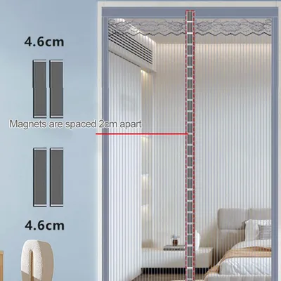 Produktbild von Magnetisches Fliegengitter für Balkontüren - Woonkamer - Schiebetür - Terrasdeur - Magnetisches Fliegengitter für Insektenschutz
