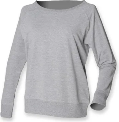 Produktbild von SF Women SK513 | Ladies Slounge Sweatshirt / Pullover - Farbe: Heather Grey - Größe: L