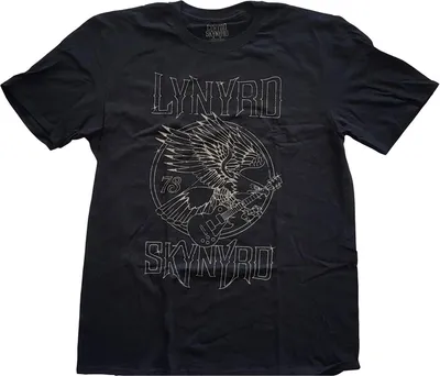 Produktbild von Lynyrd Skynyrd - "73 Eagle Guitar" T-Shirt für Herren/Damen Uni RO7493 (XL) (Schwarz)