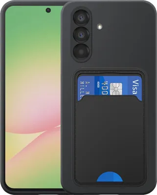 Obrázek produktu pro Vhodné pro Samsung Galaxy A56 Pouzdro na telefon s TPU držákem karet - Flexibilní zadní kryt Pouzdro ze silikonu TPU s přihrádkou na karty - Black - Smartphonica