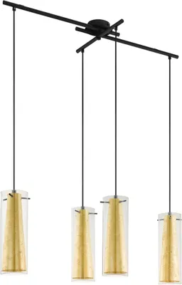 Obrázek produktu pro EGLO 97653, Černá, Zlato, Ocel, Sklo, Černá, Vnitřní