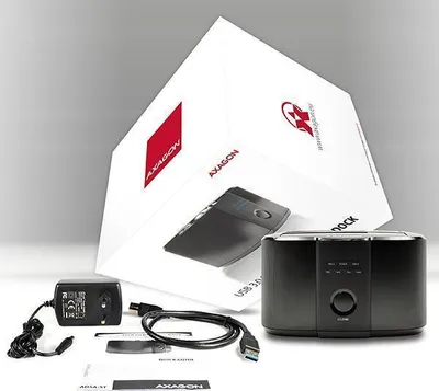 Obrázek produktu pro Axagon ADSA-ST, HDD, SSD, SATA, Serial ATA II, Serial ATA III, 2.5,3.5", USB 3.2 Gen 1 (3.1 Gen 1) Type-B, Černá, Hliník