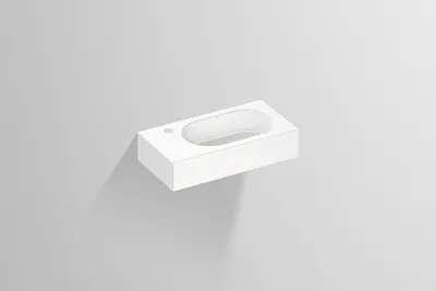 Immagine prodotto di Lavabo Alape WT.XXS450H.R, rectangulaire L : 450mm H : 100mm P : 236mm, blanc, 4297000000, 4297000000