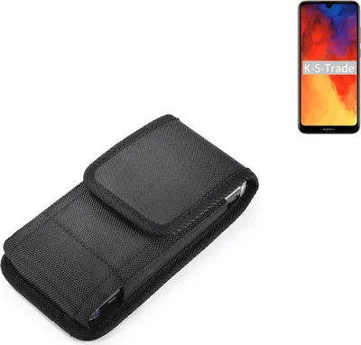 Produktbild von Holster Gürteltasche kompatibel mit Huawei Y6 (2019) Holster Gürtel Tasche wasserabweisend Handy Hülle Schutz Hülle Outdoor schwarz K-S-Trade