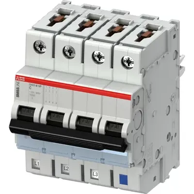 Produktbild von S403M-C16NP Leitungsschutzschalter C,16A,NP,10kA,4P,steckbar 2CCS573103R8164