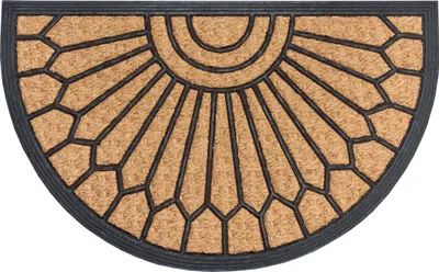 Produktbild von Hanse Home Mix Mats Fußmatte Gummi-Kokos Halbrund Geometric Ornament