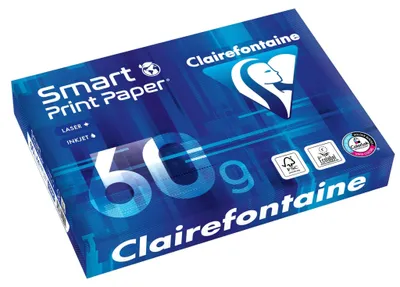 Produktbild von Clairefontaine smart Print Paper Clairmail DIN-A4 60g/m² 500 Blatt