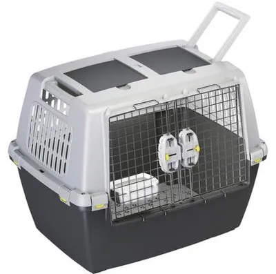 Obrázok produktu pre Kerbl 81340, Pevná zvieracie prepravka, Prepravka pre domáce zvieratá do auta, Pes, Predné plnenie, Čierna, Jednofarebné