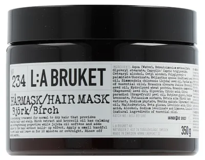 Produktbild von L:A BRUKET Hair Care 234 Hairmask Birch (350 g)