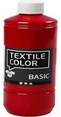 Produktbild von Textilfarbe 500 ml, Primärrot, Wasserbasis, Waschbeständig, für Kleidung