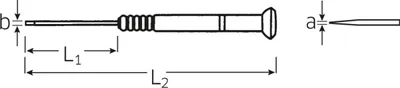 Obrázek produktu pro Stahlwille 47513005 Šroubovák Pro Šroubováky Na Elektroniku Slotted 4751 5