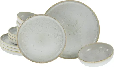 Obrázok produktu pre CreaTable, 23715, Uno Vintage Offwhite, sada tanierov 12 ks, kamenina