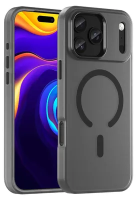 Obrázok produktu pre Puzdro s magnetickým abrazívom pre iPhone 17 Pro Max, kompatibilné s MagSafe - čierna matná