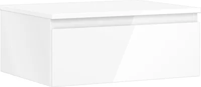 Produktbild von Mexen Orio Badezimmerschrank für Waschtisch 60 cm mit Arbeitsplatte, 1 Schublade, weiß glänzend - 91A10-06023-1-BFC00