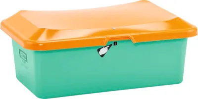 Produktbild von CEMO Streugutbehälter PLUS3 grün-orange 100 l
