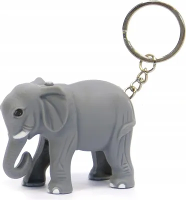 Immagine prodotto di PORTACHIAVI LUMINOSO + suono ELEFANTE Vari colori