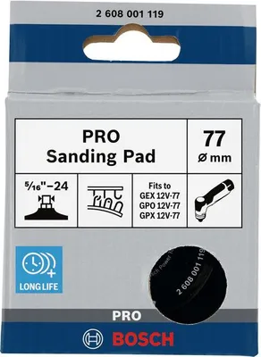 Produktbild von PRO Schleifteller, 77 mm, Klett