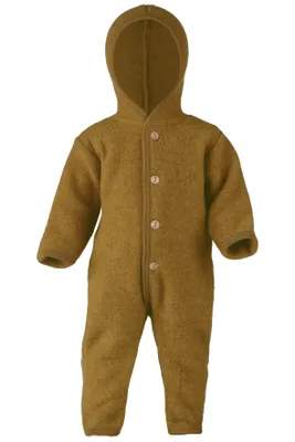 Produktbild von Engel Baby-Overall mit Kapuze, Holzknöpfen und Umschlag