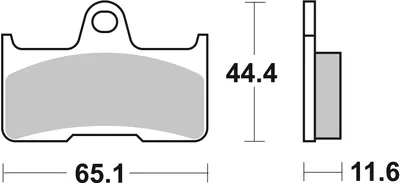Image de Plaquettes de frein SBS 799SI (jeu par disque) Offroad Sinter