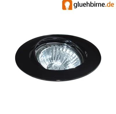Produktbild von Einbaustrahler schwarz schwenkbar für GU10 und GU5.3 Leuchtmittel