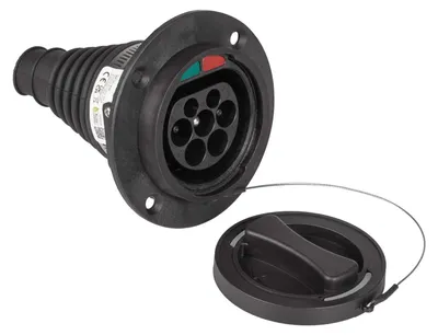 Immagine prodotto di Prese di tipo 2 per la ricarica di veicoli elettrici, modello AK-SC-E25, monofase, 32A