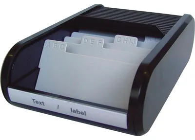 Produktbild von helit Visitenkartenbox the personal H6218095 max. 300Karten sw/sw
