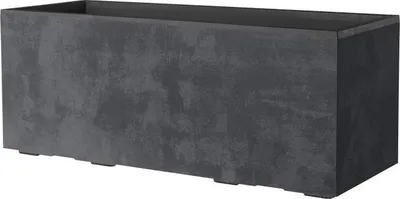 Immagine prodotto di Deroma Millennium fioriera in plastica 99 cm antracite con fori di drenaggio