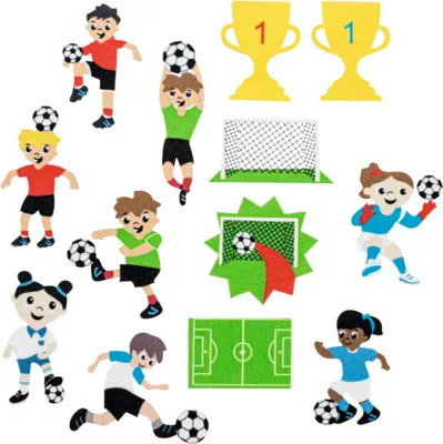 Obrázok produktu pre Nálepka futbal penová guma, Glorex