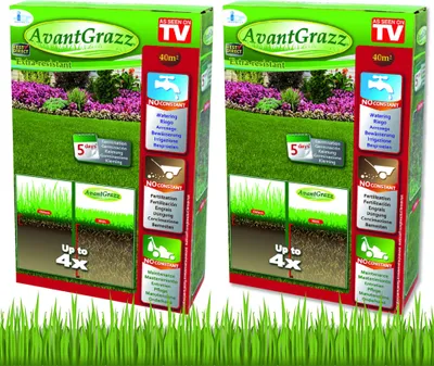 Produktbild von Avant Grazz Rasensamen für besonders strapazierfähigen Rasen, 2 kg, Grassamen robust & widerstandsfähig, Regeneration Rasen, für 80 m²