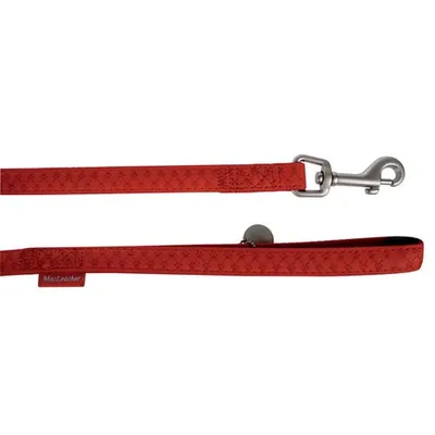 Image de ZOLUX MAX LEATHER Laisse en cuir rouge 120x1cm, Z522010RO