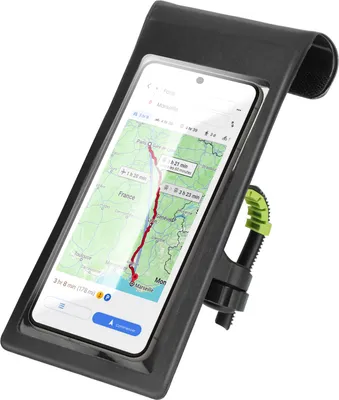 Immagine prodotto di LinQ, supporto per bicicletta impermeabile e ruotabile a 360° per smartphone, nero