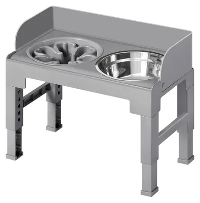Immagine prodotto di Scala per cani con 3 gradini in corda | Grigio ardesia | 40x57x40 cm