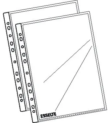 Zdjęcie produktu dla Esselte 56094, A4, Przezroczysty, Polipropylen (PP), Portret, 0,038 mm, 230 mm
