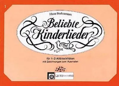 Produktbild von Beliebte Kinderlieder Band 1für 2 Altblockflöten