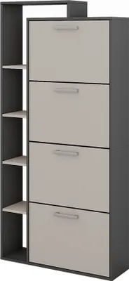 Produktbild von Schuhkipper Vicco Orlando Anthrazit/Greige 80 x 166.1 cm mit 4 Fächern, Model 53244