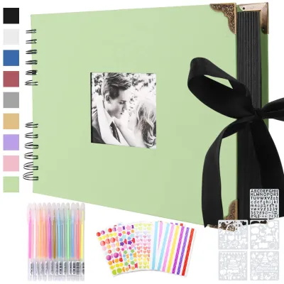 Produktbild von DIY Fotoalbum mit Grünen Seiten für Erinnerungen