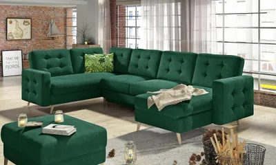 Obrázek produktu pro Sedací souprava do U SASHA - zelená