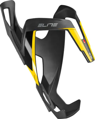 Produktbild von ELITE Flaschenhalter Vico Carbon, Schwarz/Gelb