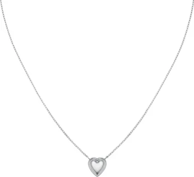Image de Collier en acier avec pendentif coeur JNPHS-J1009.
