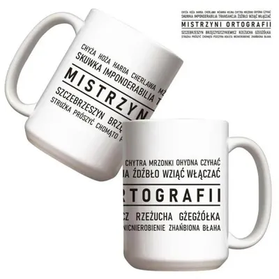 Obrázek produktu pro Hrnek – Mistrzyni Ortografii 440 ml – Molom